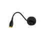 Opviq Reading - 3251 Lámpara de pared de metal negro con altura ajustable